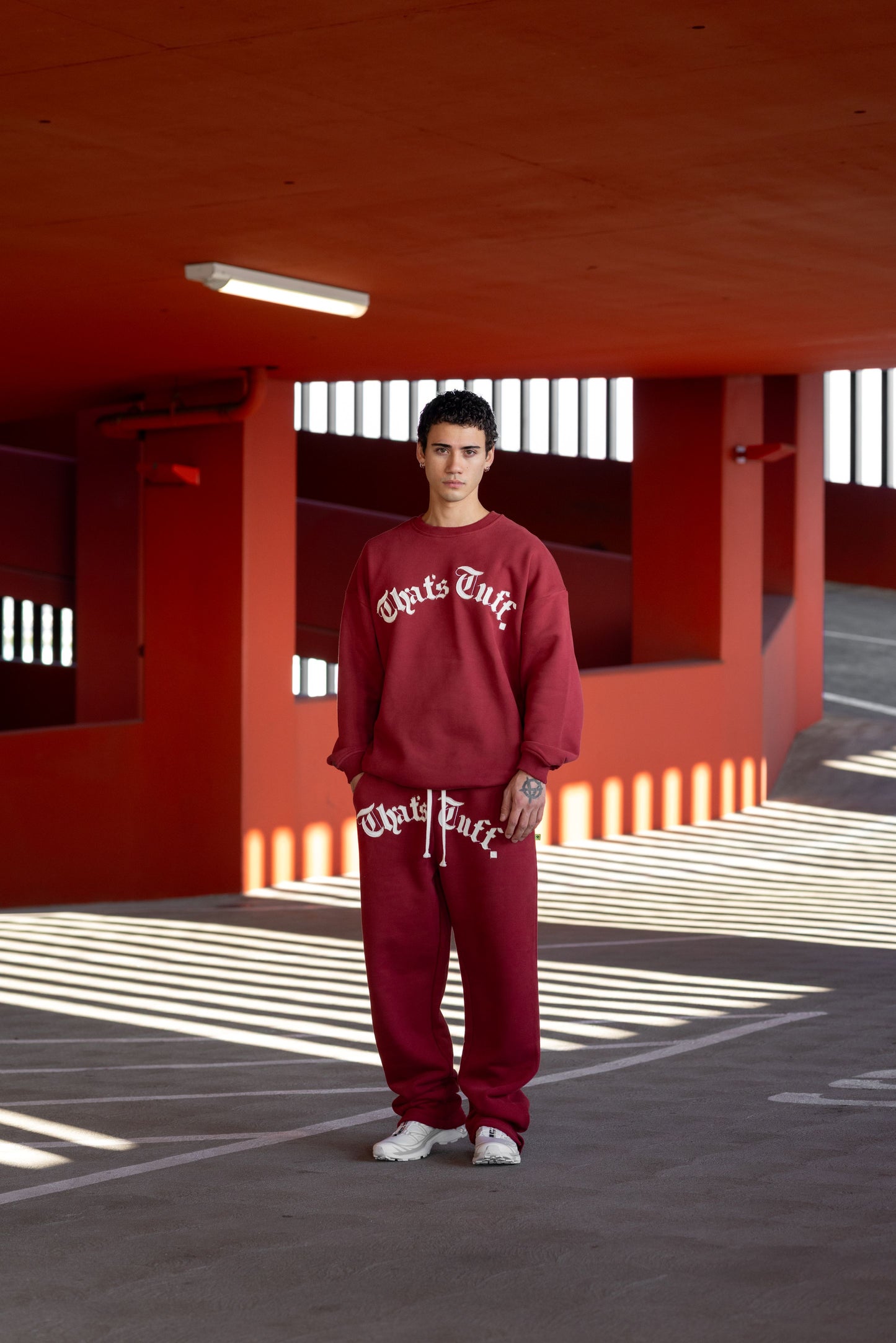 Old Font Sweatpants Merlot
